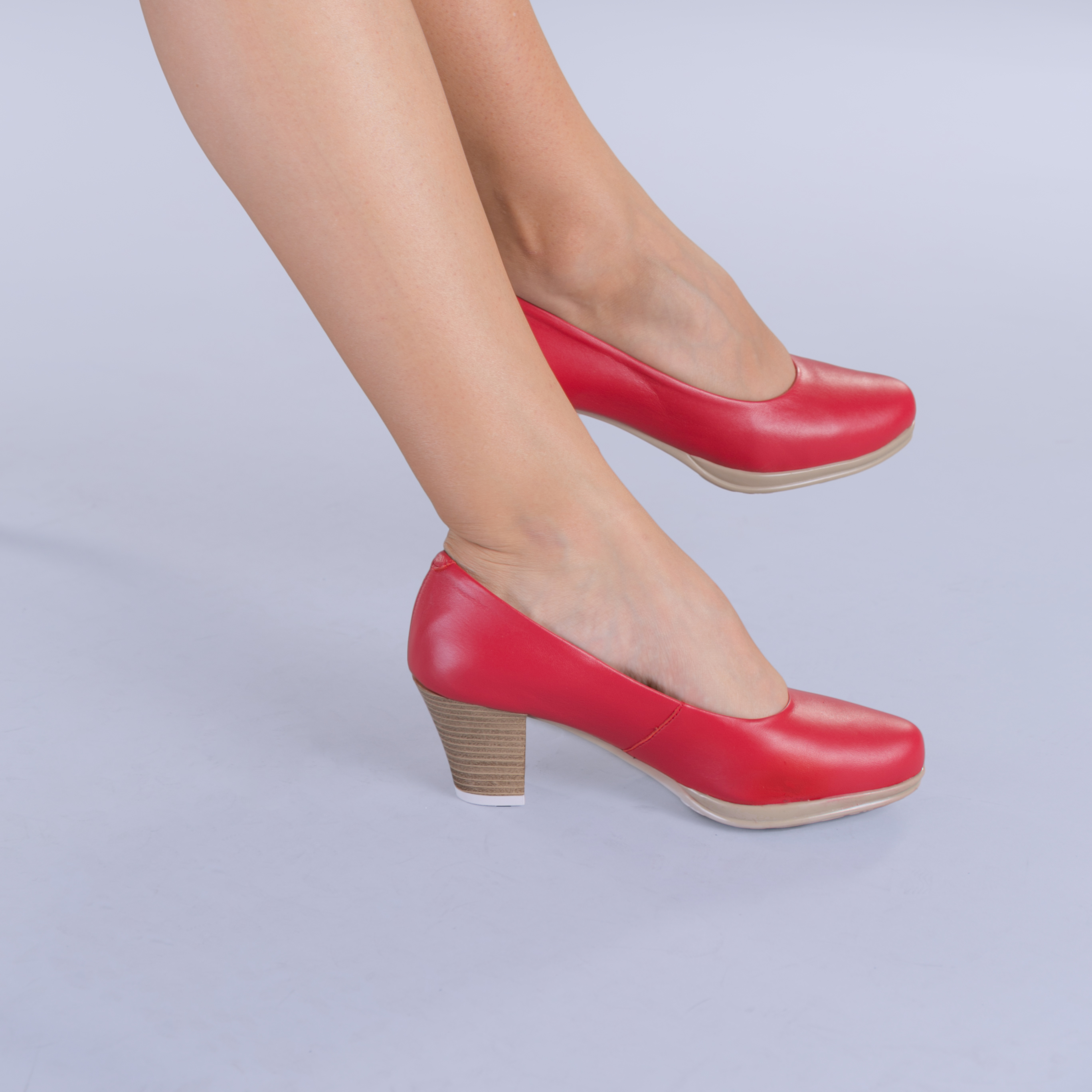 Pantofi dama piele cu toc Seea rosii, 2 - Kalapod.net
